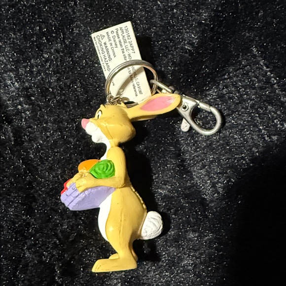 Cute Rabbit Keychain with Basket - Picture 3 of 4